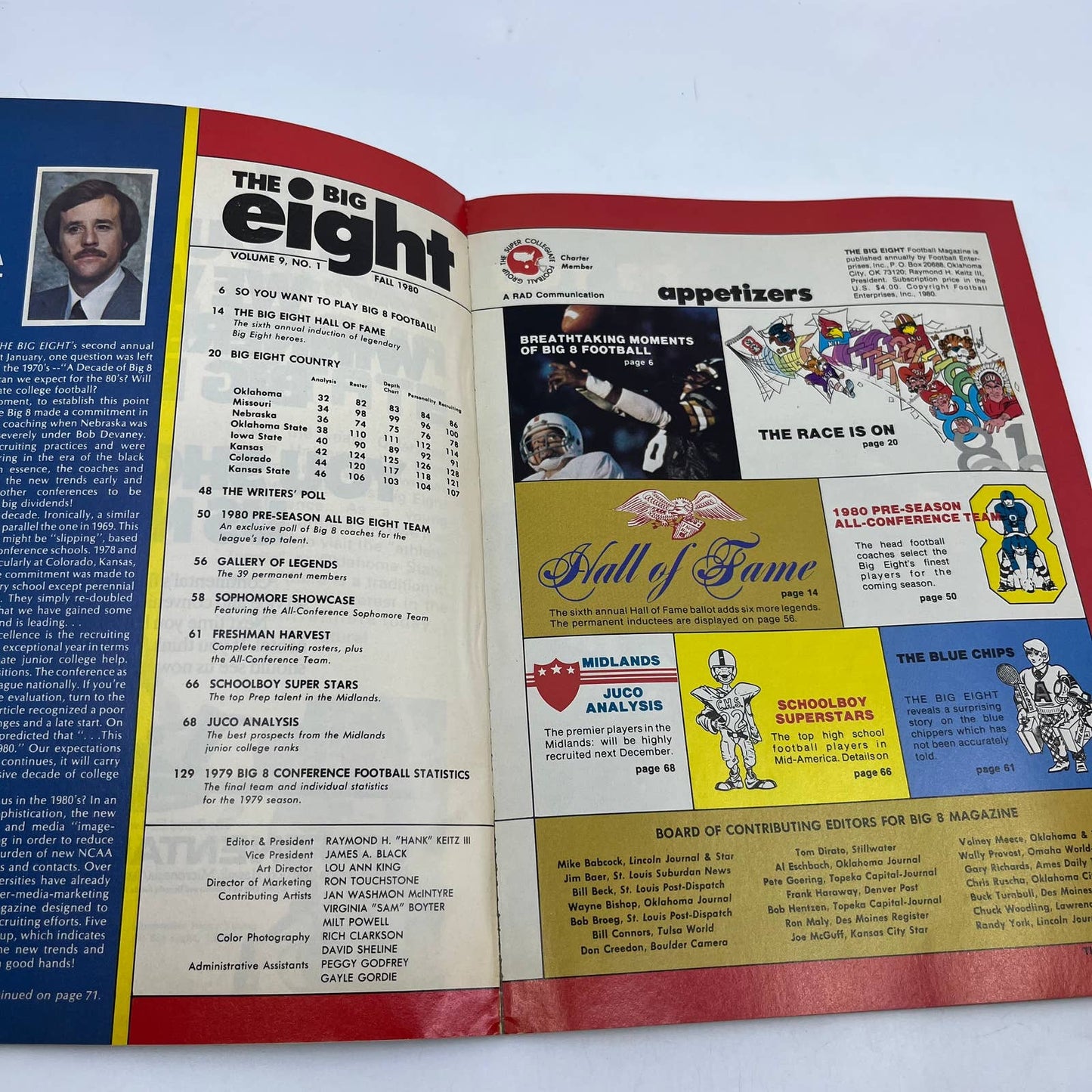 1980 Big Eight Football Special Magazine Jarvis Redwine Nebraska Cornhuskers TH6