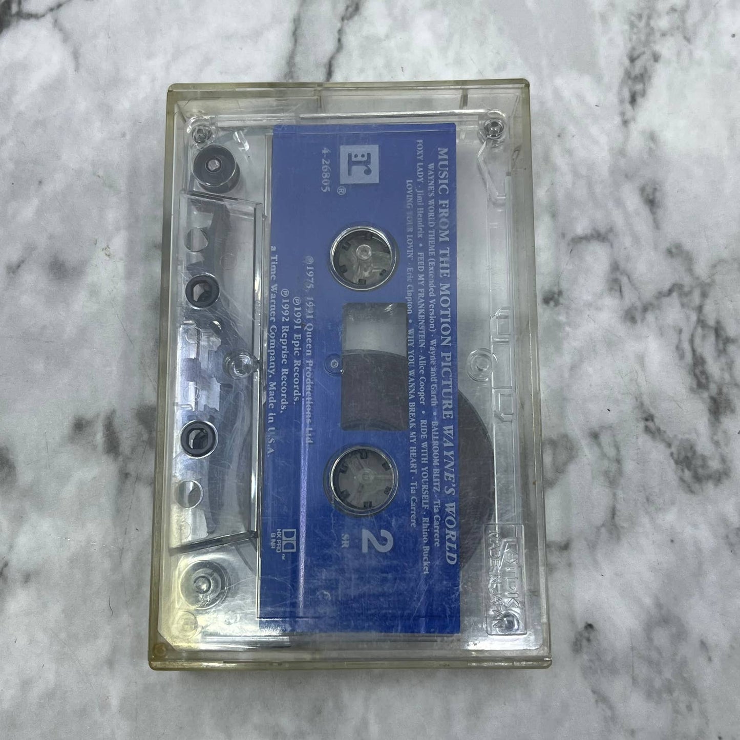 Wayne’s World Soundtrack - Music from Motion Picture - No Jacket Cassette TJ6-86