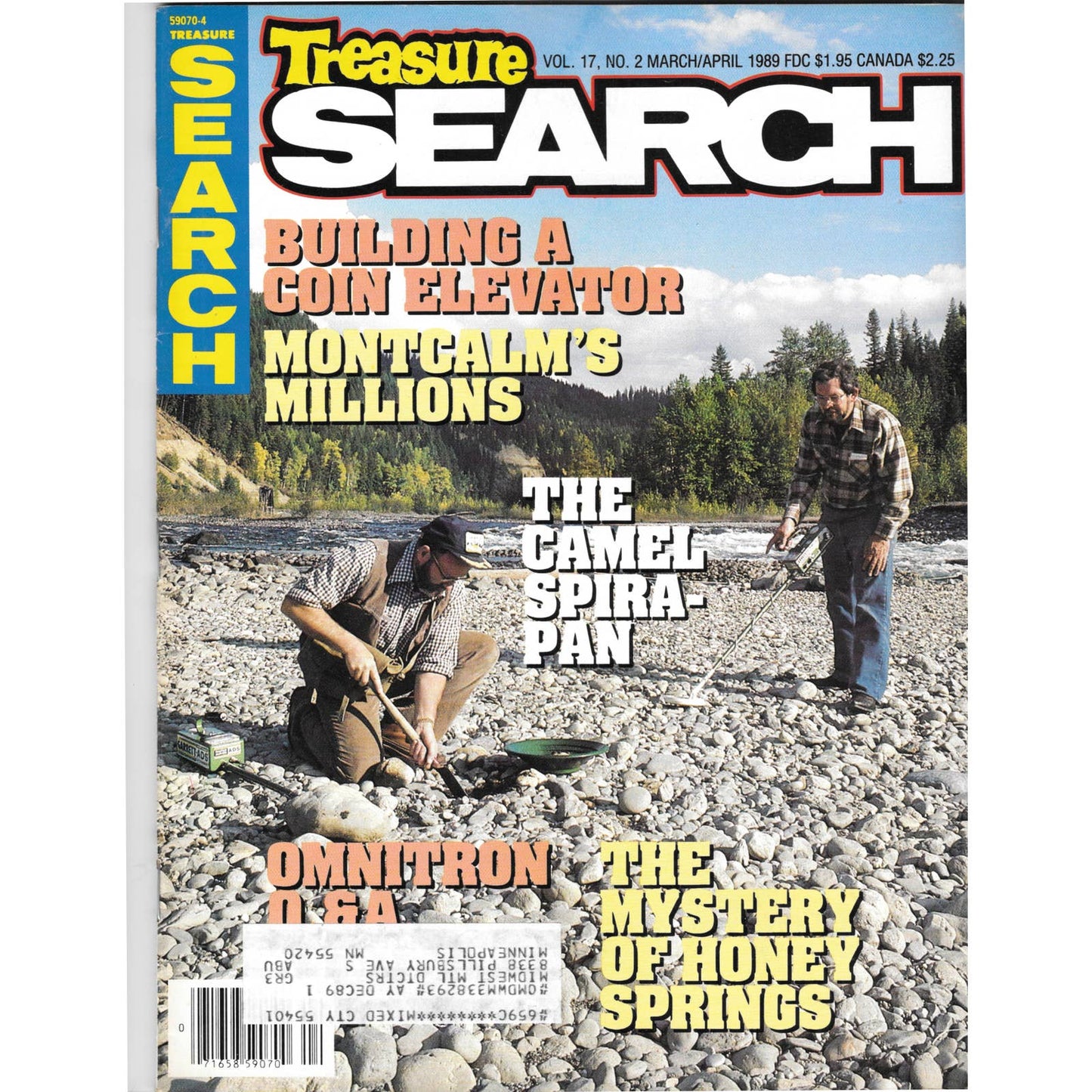 Treasure Search Magazine 1989 March/April Metal Detecting Gold Diamonds M2