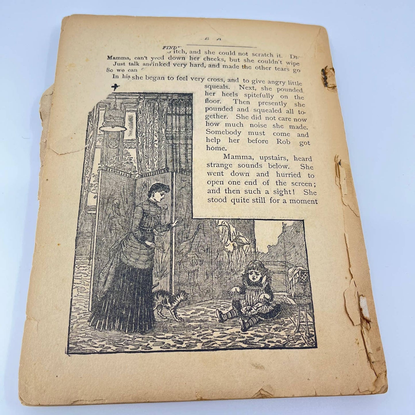 1908 Children's Book "Old Santa Claus" w/ Adorable Engraved Pictures TE1