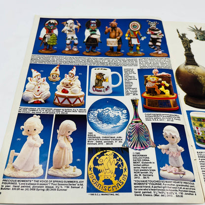 1985 Downs’ Collectors Showcase Catalog Lot of 2 Figurines Plates Milwaukee FL2