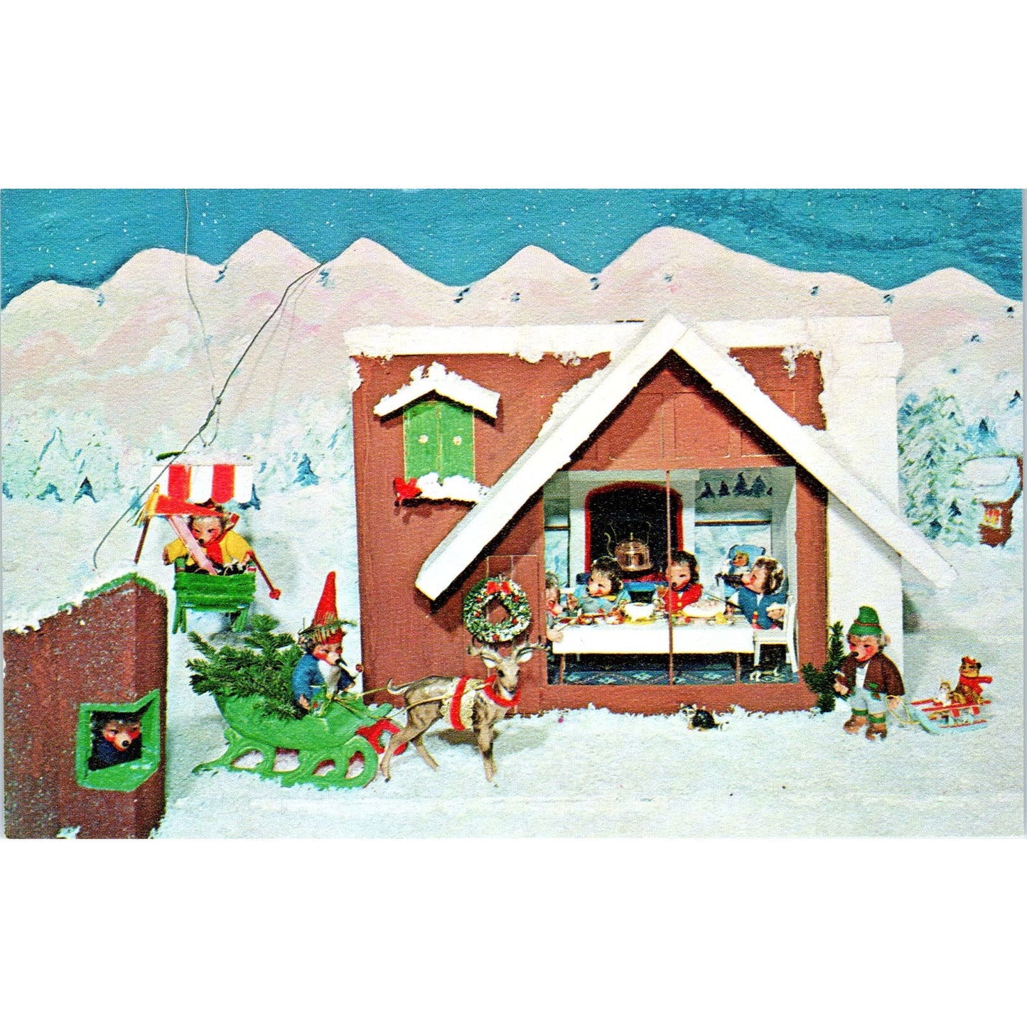 The Kinder Bears Kinder Bear Lodge A Lilianne Card Original Postcard PB1