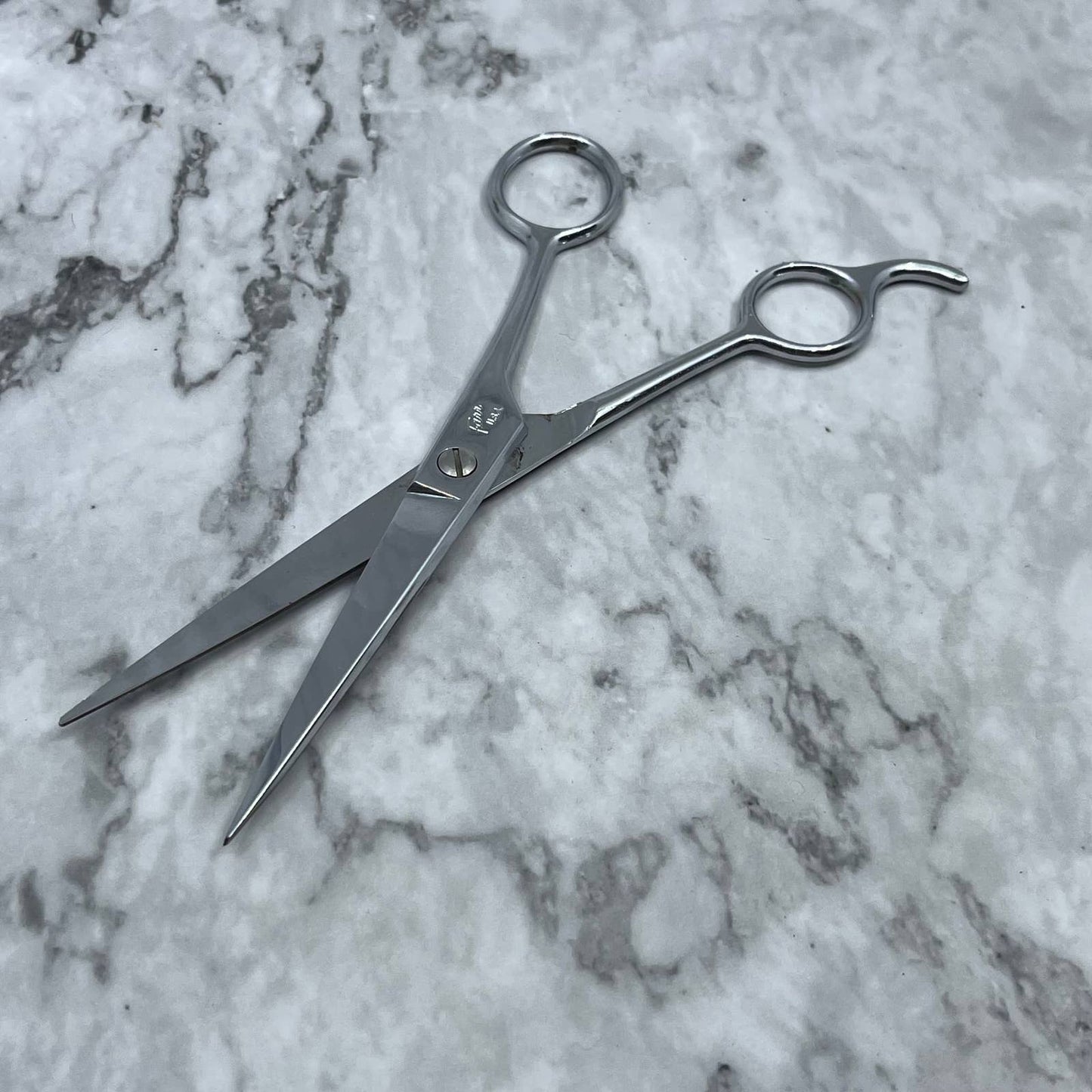 Vintage Farr USA Chrome Scissors Barber Shears SE9