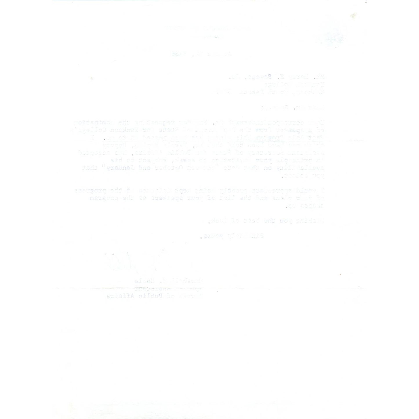 Official US Department of State Letterhead Memo Marshall H. Noble 9/22/66 TK1-P8