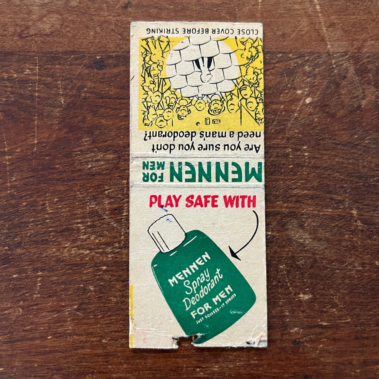 Mennen Men's Deodorant Advertising Matchbook Cover MM11-7