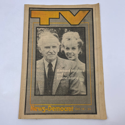 1981 Oct 18 Bellville IL News-Democrat TV List Barnard Hughes & Elaine Joyce A18