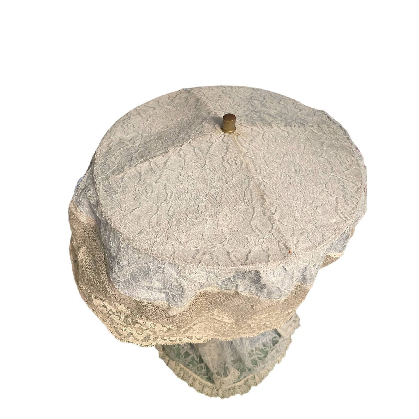 Vintage B. A. Doll Lamp Nightlight Boudoir Victorian Dress Bruce WI - WORKS