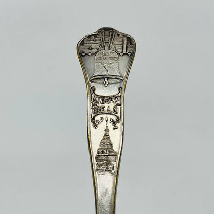 Vintage USA Eagle Collector Spoon 6" Brass SB7