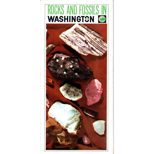 1960s Rocks and Fossils in Washington State Fold Out Brochure SF3