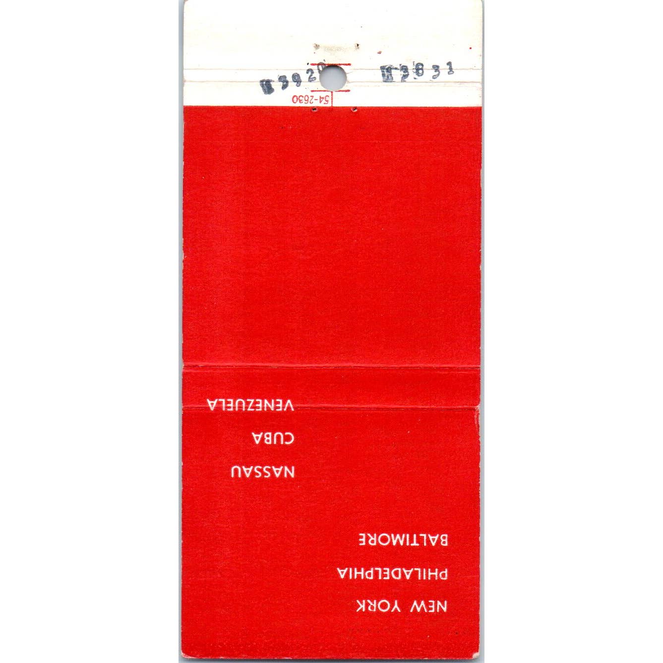 Norgulf Lines Steamer Steamship Advertising Matchbook Cover SA1-M10