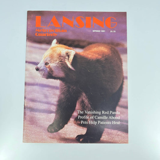 1991 Spring Lansing Metropolitan Quarterly Magazine Vanishing Red Pandas TE7