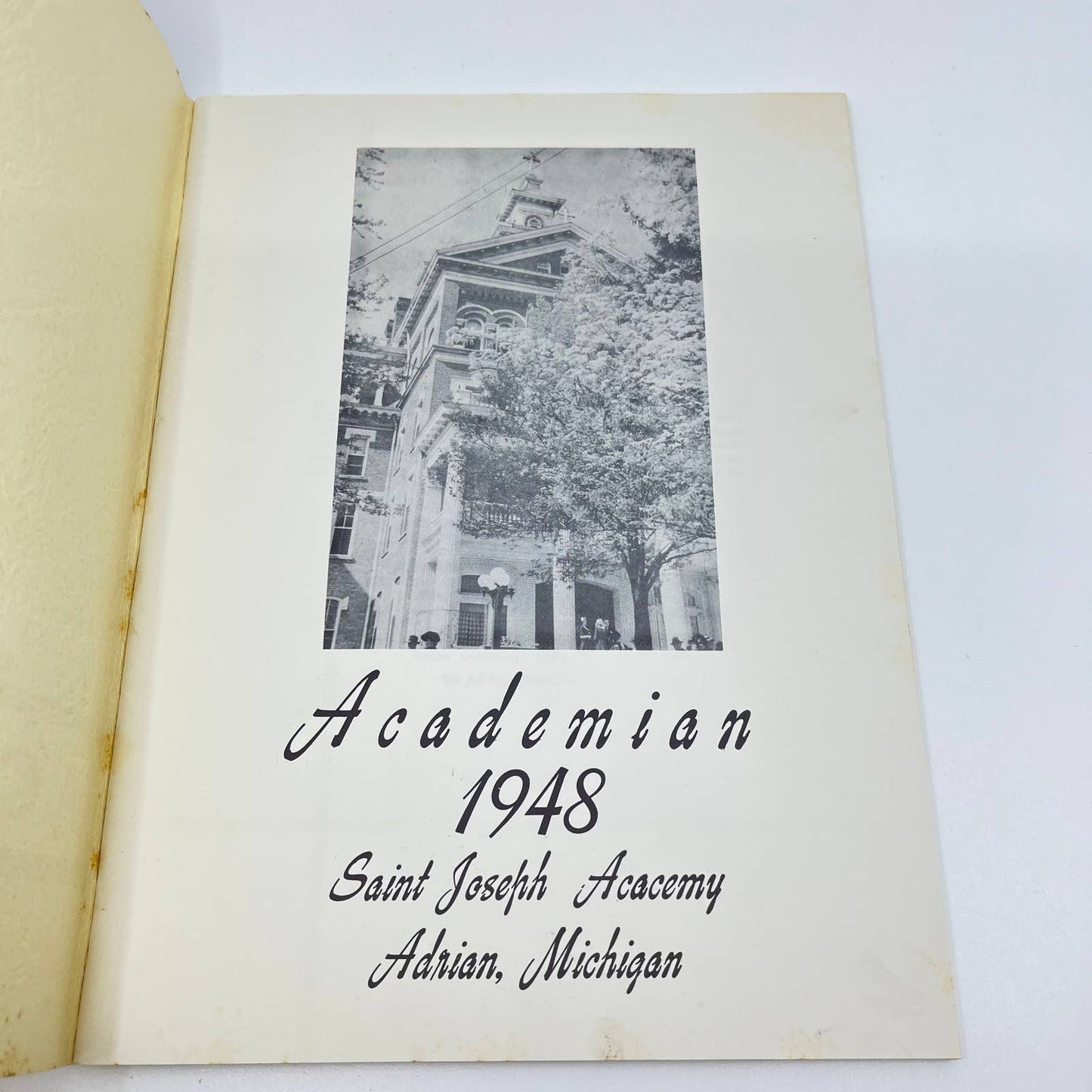 1948 Academian Yearbook St. Joseph Academy Adrian Michigan TE7