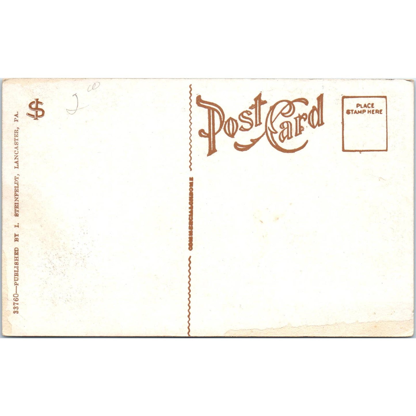 Vintage Postcard Religious Sects of Lancaster PA TD8-P2