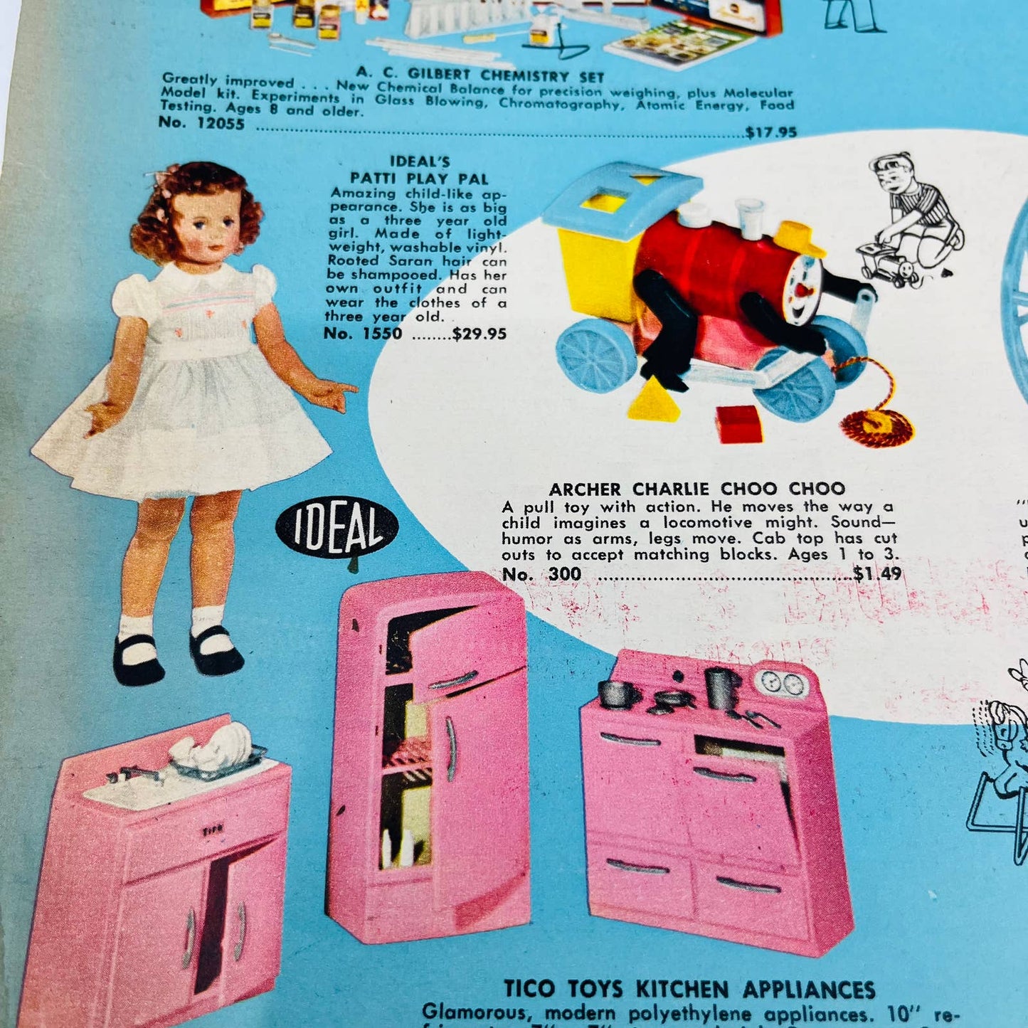 1959 CHRISTMAS TOY CATALOG Glaser’s Juvenile Furniture & Toys Baltimore MD BA3