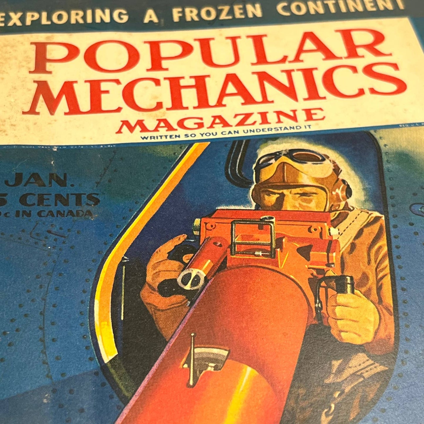 January 1941 Popular Mechanics WWII Exploring a Frozen Continent TH8