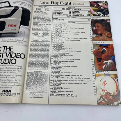 1989 Athlon’s Nebraska Cornhuskers & Big 8 Football Preview Magazine TH3