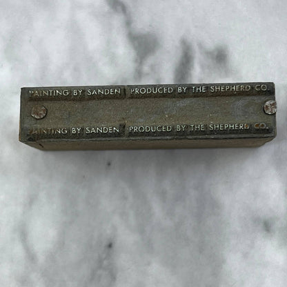 Vintage Printers Block Plate Painting by Sanden Produced by Shepherd Co TJ514