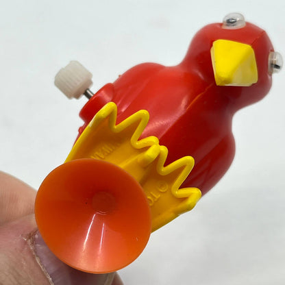 1970s Tomy Pocket Pets Wind Up Suction Cup Woodpecker Red Yellow WORKS TH7