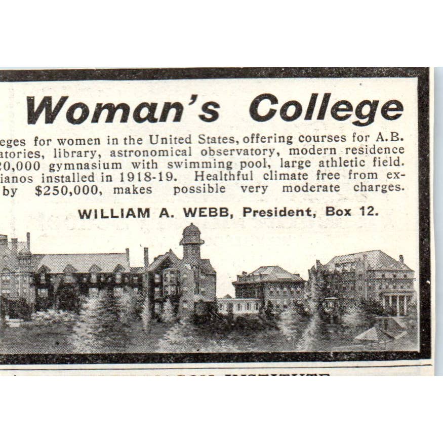c1920 Harper's Ad - Fishburne Military School Morgan H Hudgins Waynesboro VA EA3