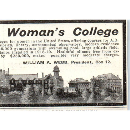 c1920 Harper's Ad - Fishburne Military School Morgan H Hudgins Waynesboro VA EA3