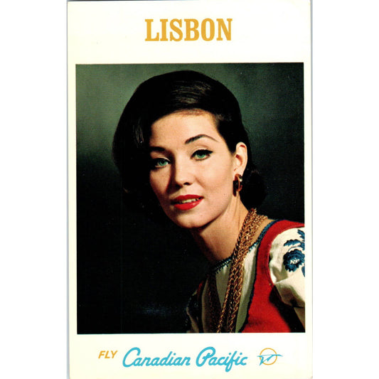 Fly Canadian Pacific Airlines Lisbon - Original Postcard TJ9-P1