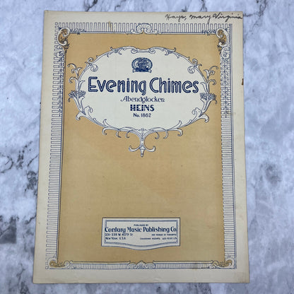 1907 Sheet Music - Evening Chimes - Abendglocken Heins No. 1862 V39-4