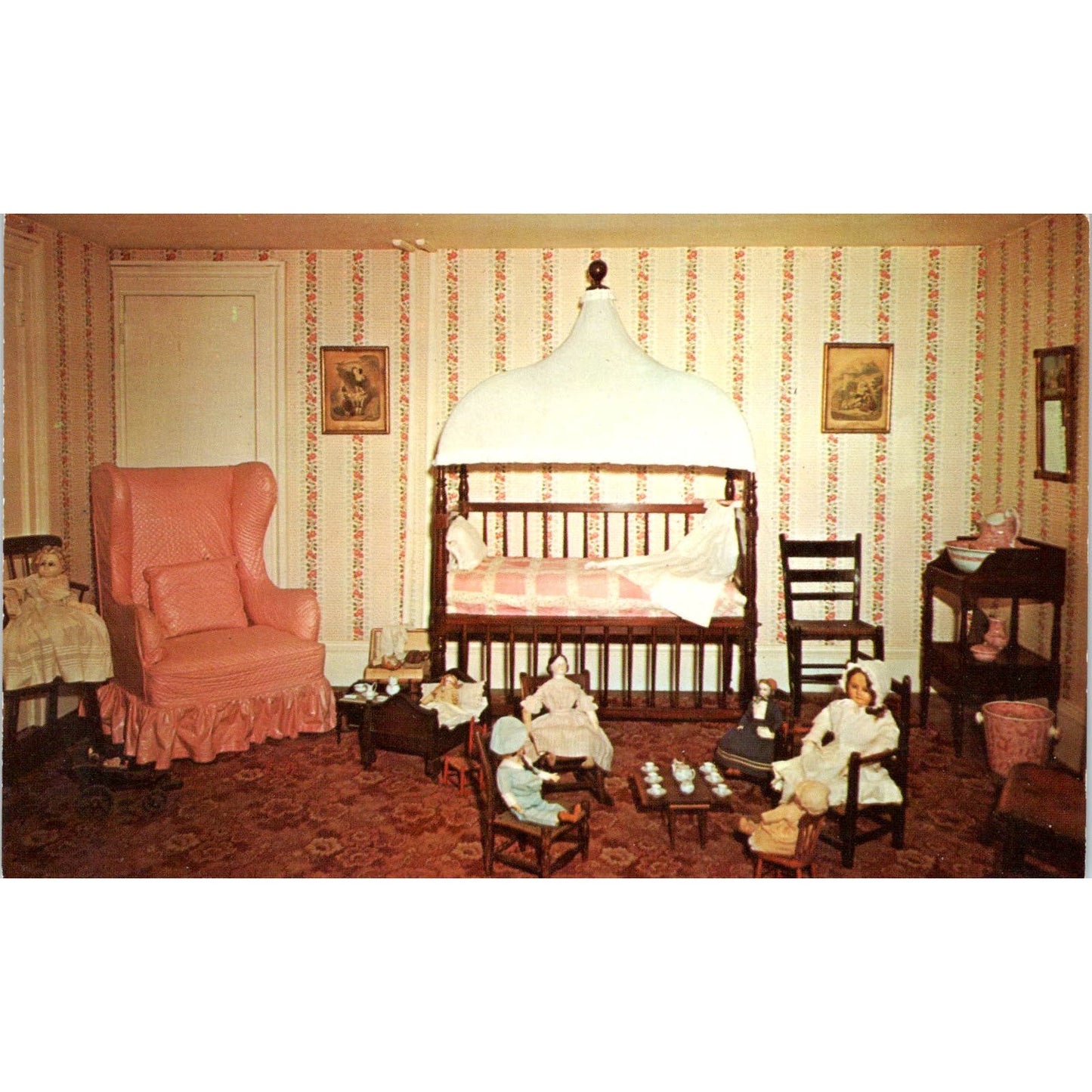 Raynham Hall Oyster Bay Long Island NY Victorian Nursery Original Postcard PB9