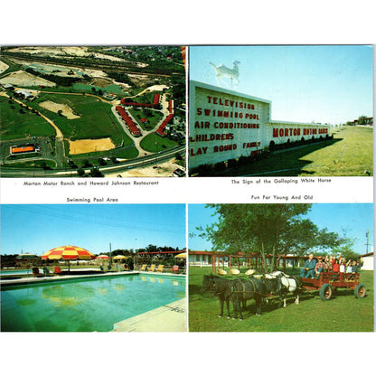 Morton Motor Ranch Sunshine Hill Absecon NJ Large Folded Postcard TJ7-RP3