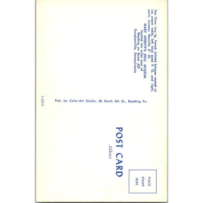 French Bisque Dolls Mary Merritt's Doll Museum Douglassville PA Postcard PB5