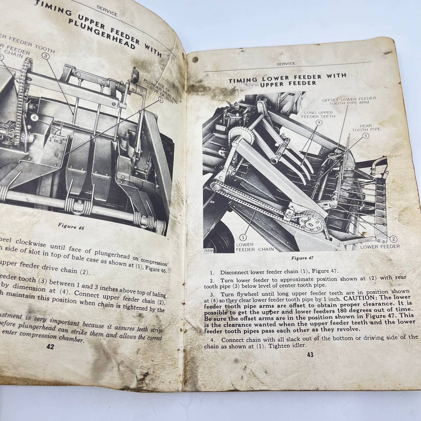 Vtg John Deere No. 114w Automatic Pick-Up Baler Operator's Manual OM-E17-950 TF4