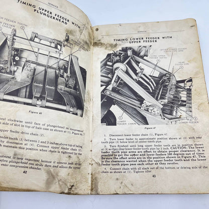 Vtg John Deere No. 114w Automatic Pick-Up Baler Operator's Manual OM-E17-950 TF4