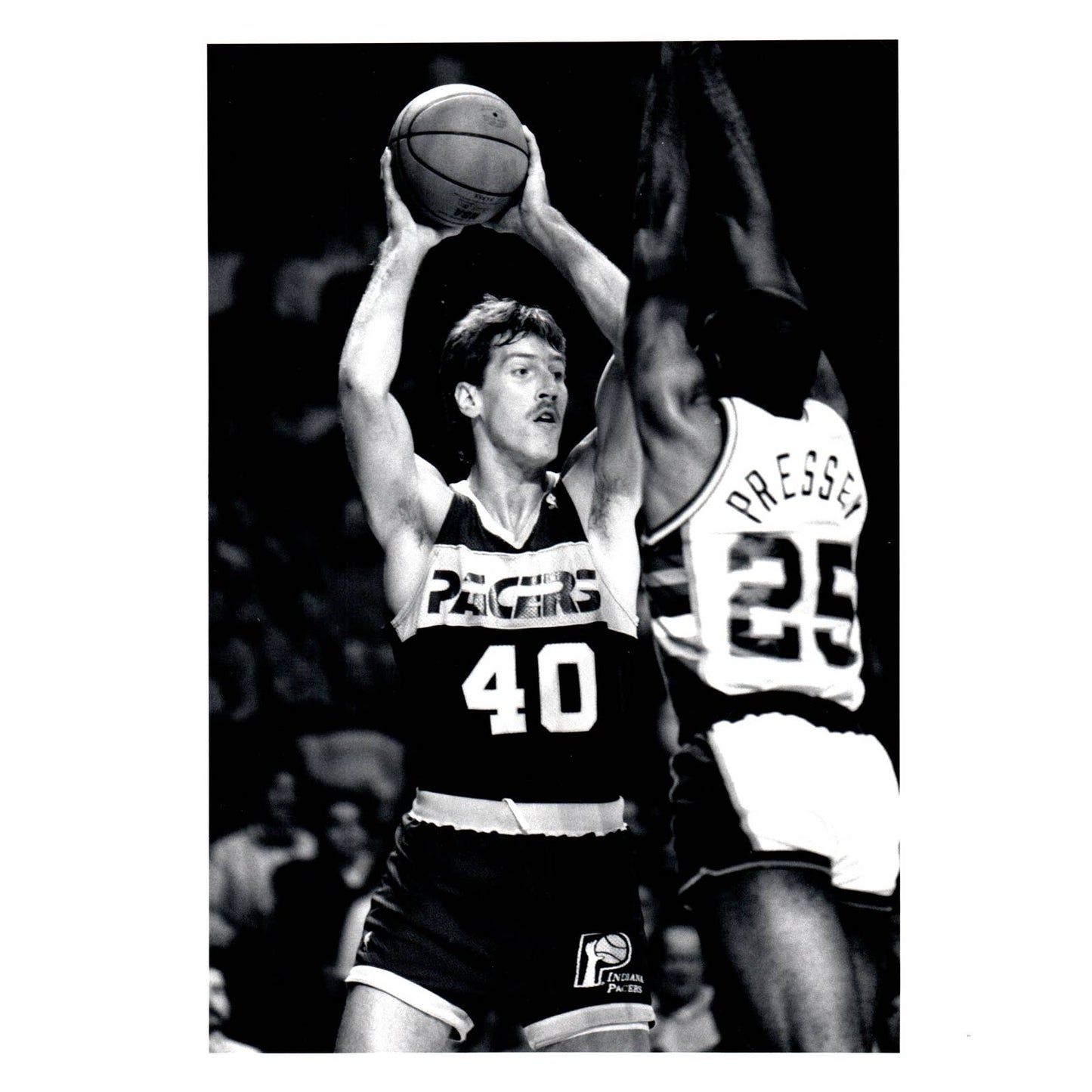 1988 Press Photo Basketball NBA Steve Stipanovich Indiana Pacers 8x10" AD3
