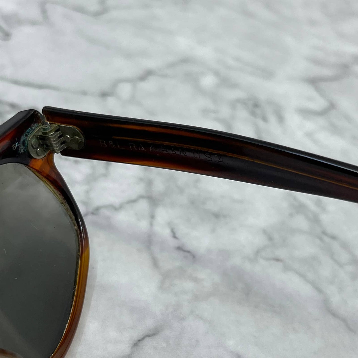 1970s RARE Bausch & Lomb Ray Ban Chad RX Sunglasses FRAMES Tortoise 5” TA9