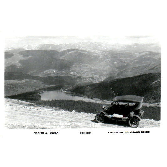 Echo Lake & Continental Divide 1925 Frank Duca RPPC Original Postcard P1-11