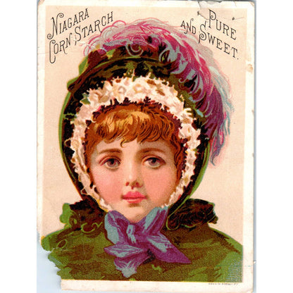 1880s Victorian Trade Card Niagara Corn Starch - Pure and Sweet SF2-1