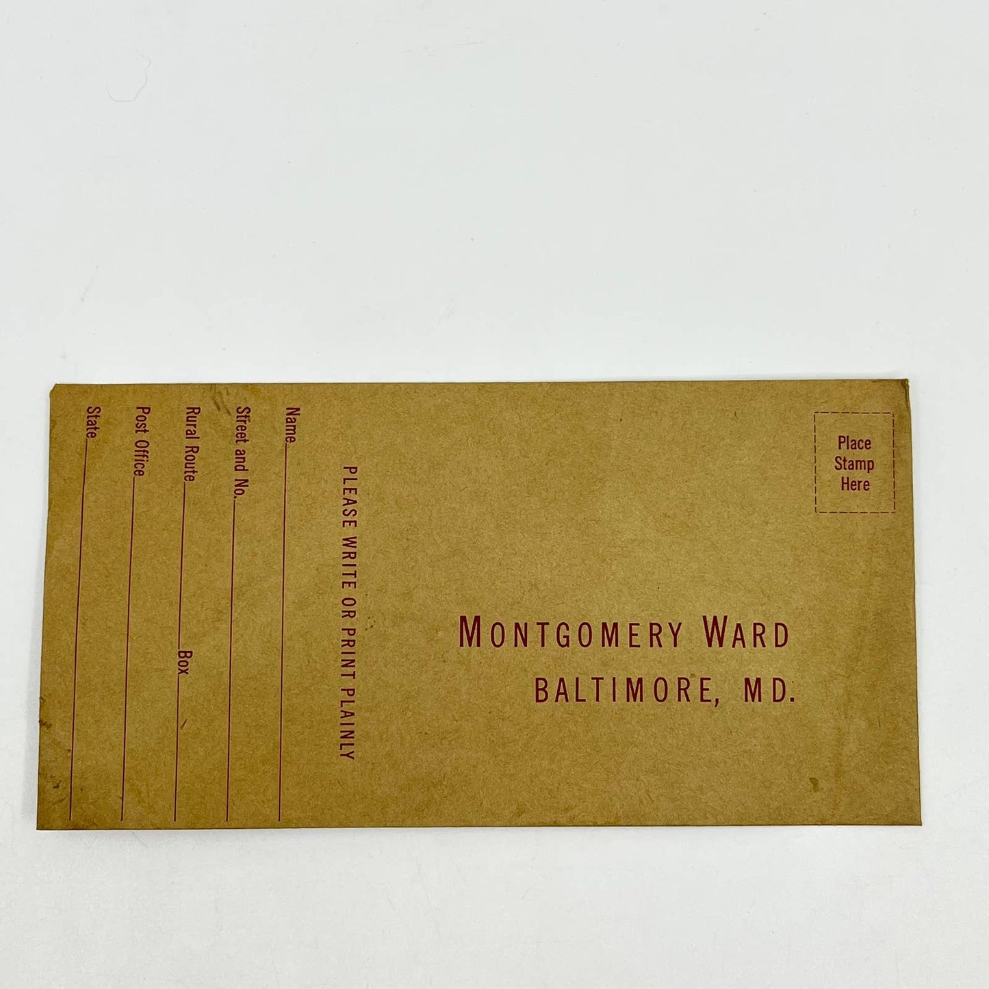 Antique Montgomery Ward Envelope Baltimore MD SC5