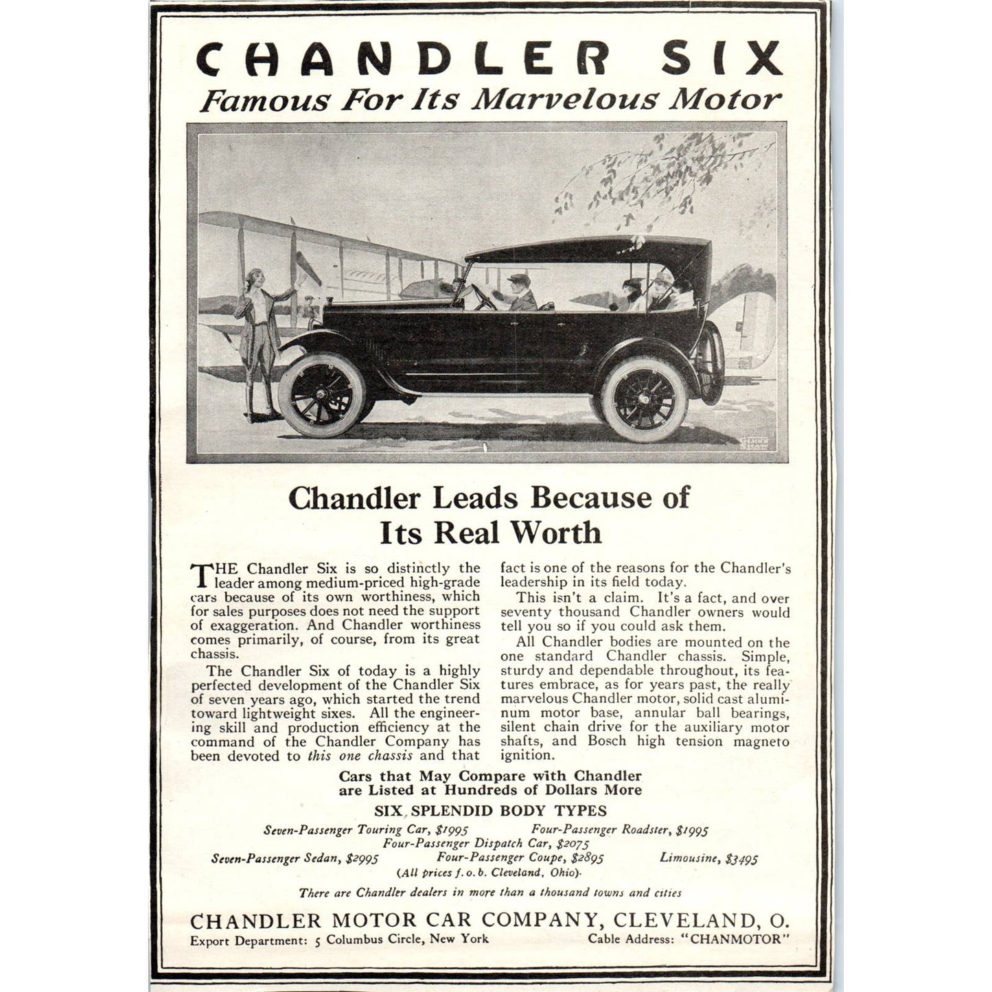 c1920 Harper's Magazine Ad - Columbia Storage Batteries National Carbon Co TF6-1