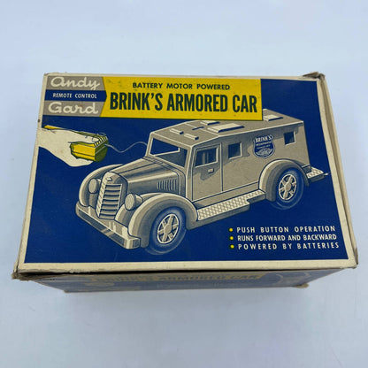 1960s Vintage Andy Gard Brinks Armored Car Electric Motor Powered Boxed TG8