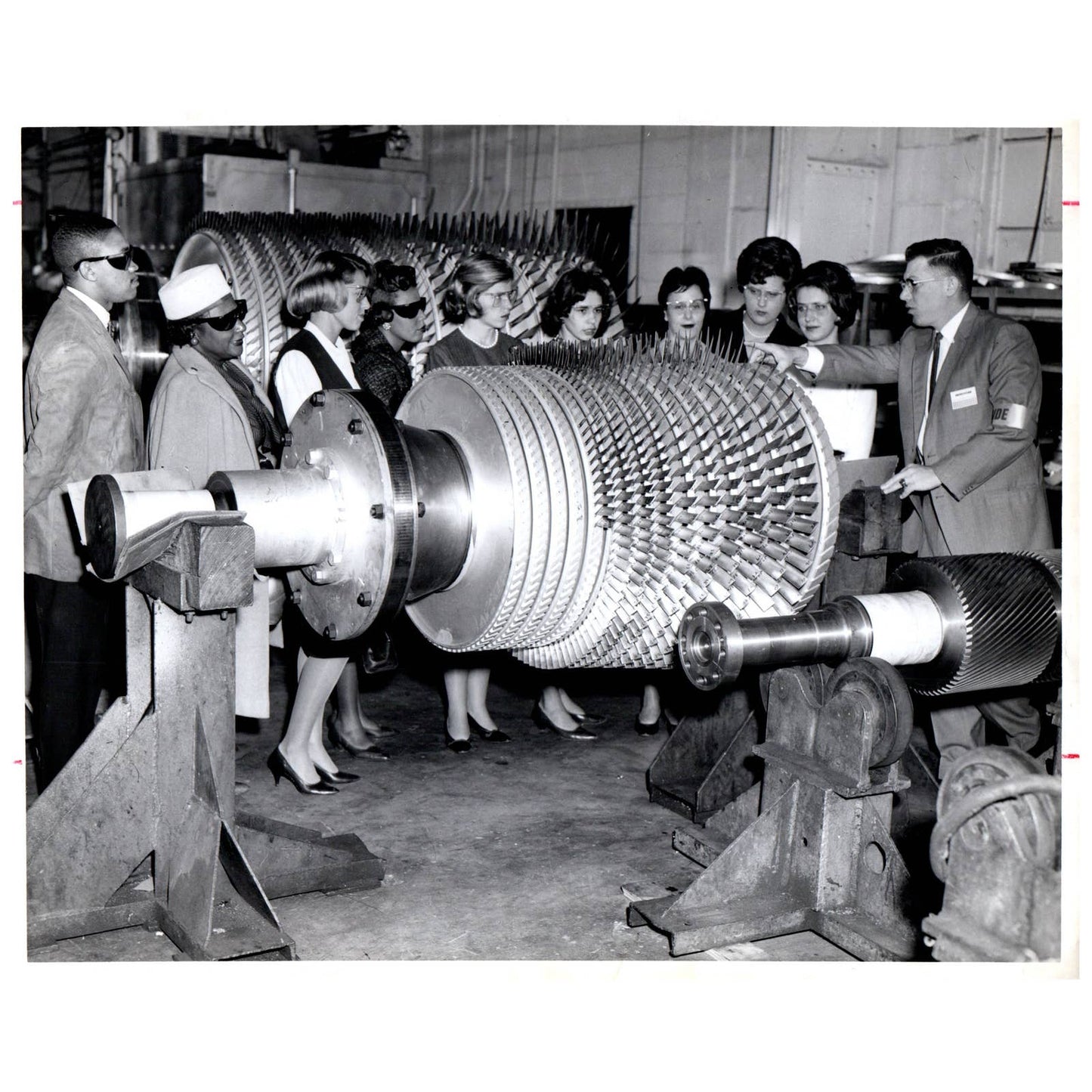 c1960 Original Press Photo Westinghouse Industrial Gas Turbine Demo AE1