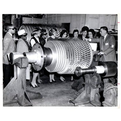 c1960 Original Press Photo Westinghouse Industrial Gas Turbine Demo AE1