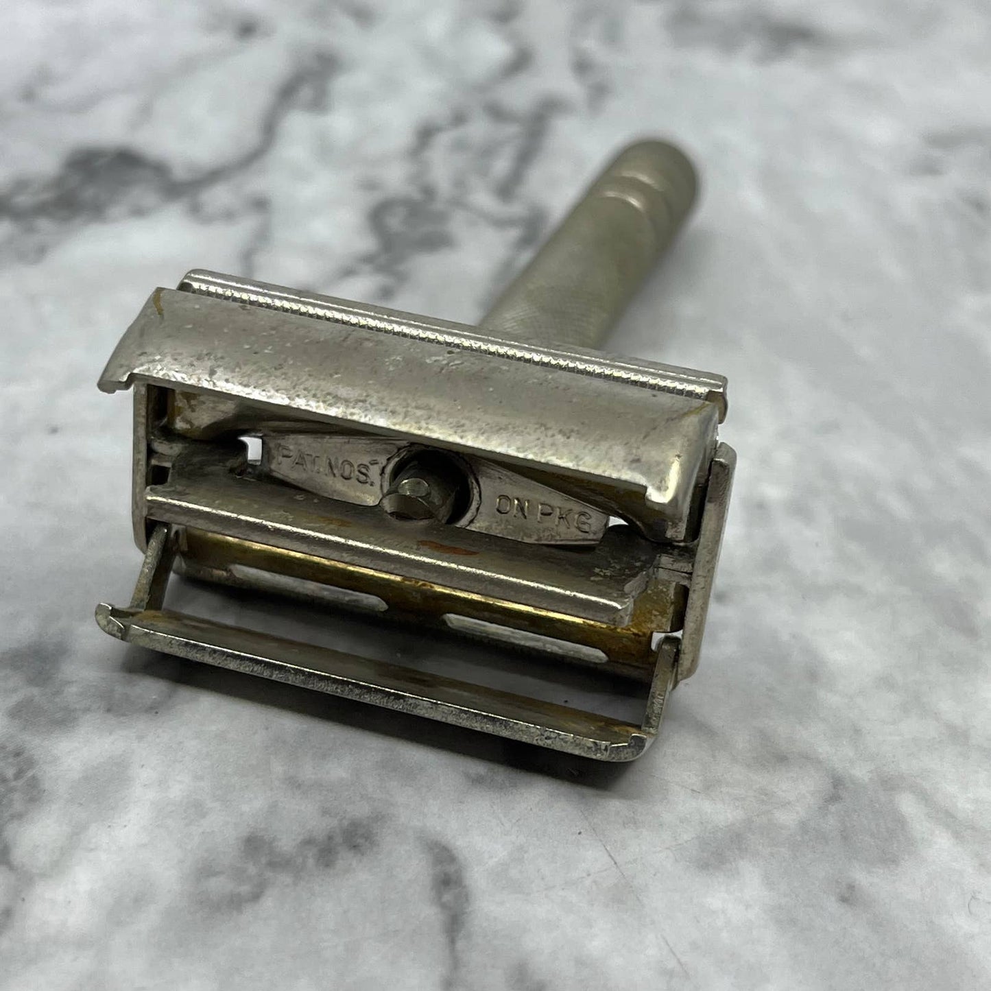 GILLETTE Safety Razor Vintage Mid Century Chrome Fat Body SE6-3
