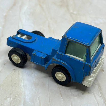 TootsieToy Semi Truck Cab Hauler Truck 1970 Blue Made USA TC5-S1