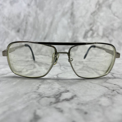 Vintage 1970s Metal Aviator Frame Eyeglasses Cloissone IV Japan 5 1/2 TD1-1