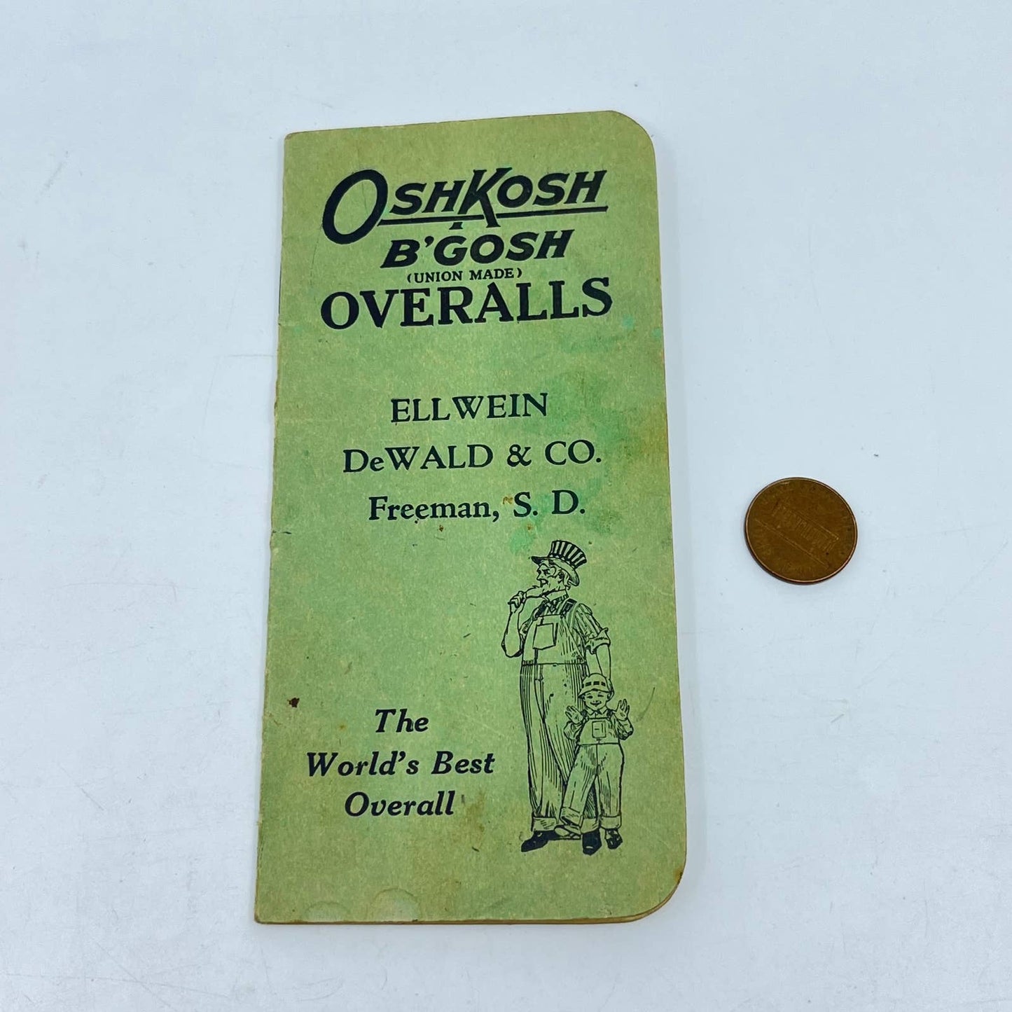 1930s OshKosh B’Gosh Overalls Pocket Book Freeman SD Owen Miles Koufman SC5