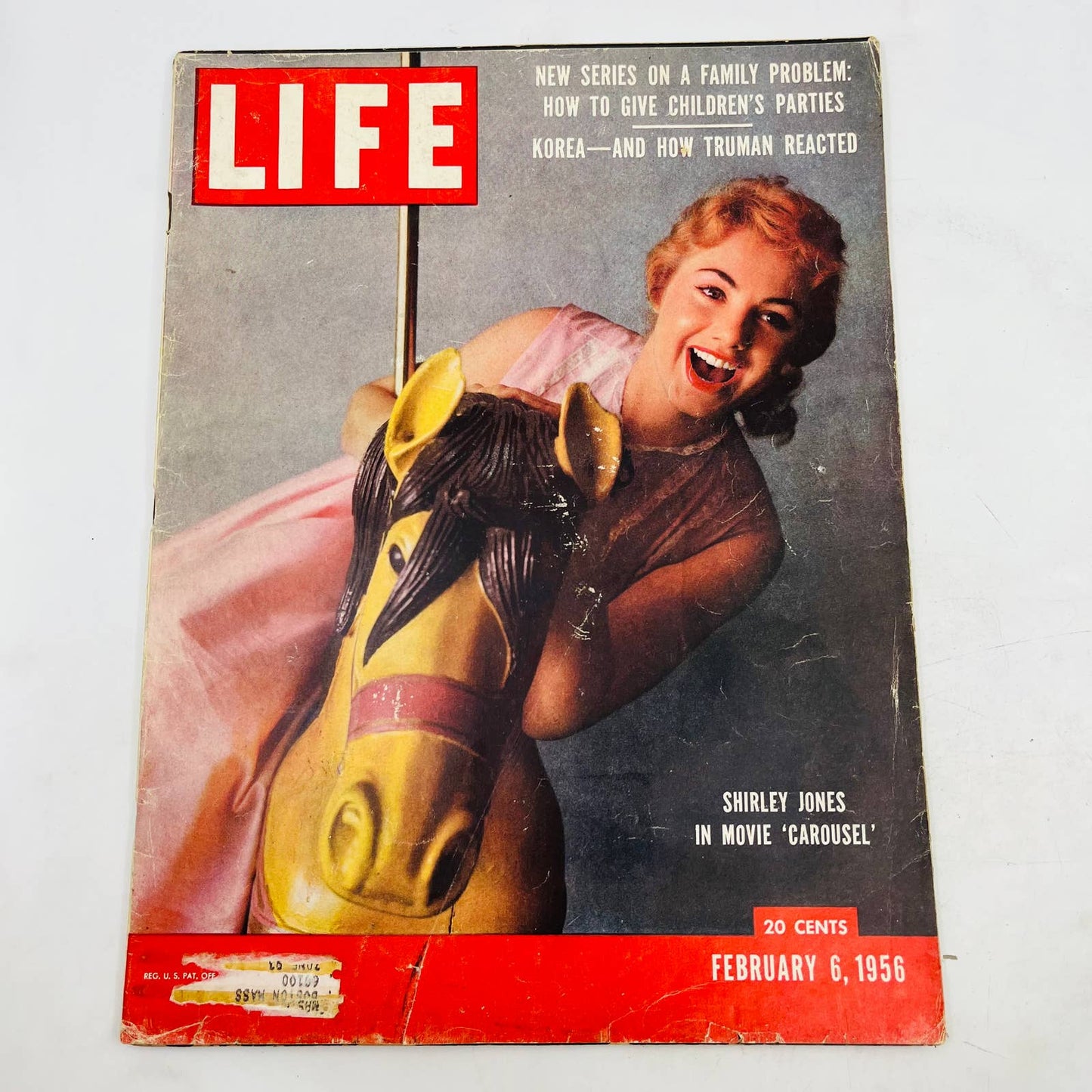 Vintage Life Magazine February 6 1956 Shirley Jones Carousel Korea Truman TA4