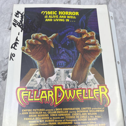 Huge Fan Collection of 1990s Horror Movie Autographs FL5