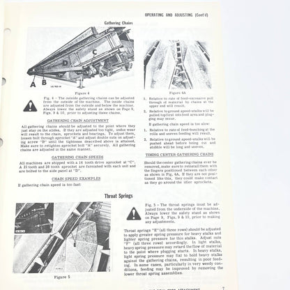 Original 1973 New Idea Operator's Manual 3 Row Crop Attachment US 170 TB9
