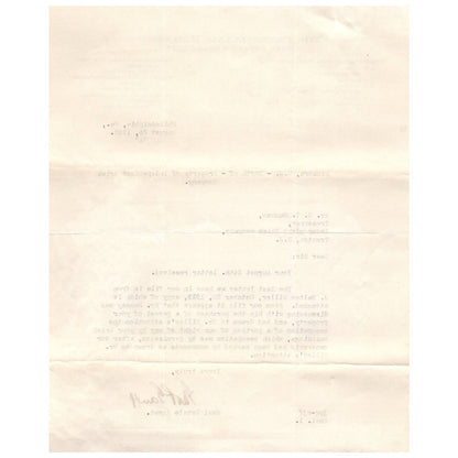 1932 The Pennsylvania Railroad RR Real Estate Department Letterhead Memo AD8