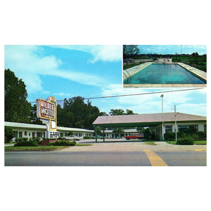 Wildes' Motel Statesboro Georgia 1963 - Postcard TJ8-1
