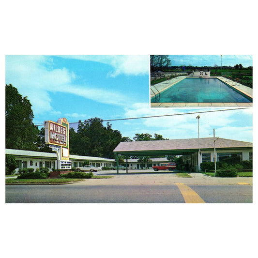 Wildes' Motel Statesboro Georgia 1963 - Postcard TJ8-1